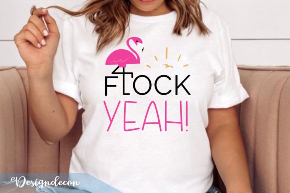 Flock Yeah Funny Summer Retro Pink Svg Graphics and Crafts