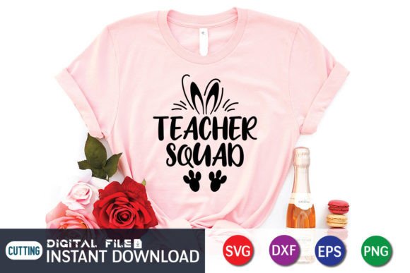 Funny Easter Teacher Squad Svg, Teacher Graphics and Crafts