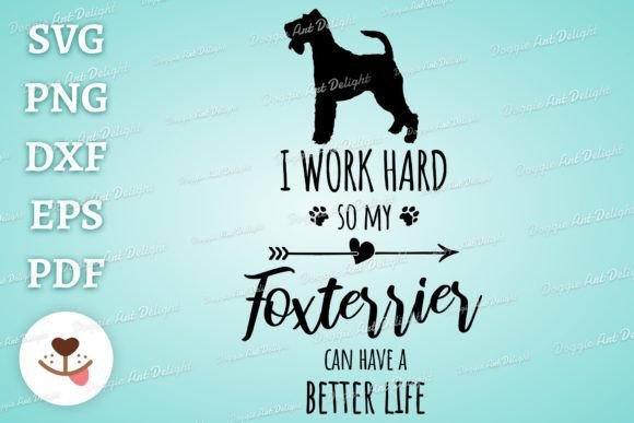 Funny Foxterrier Dog Owner Svg Png Dxf Graphics and Crafts