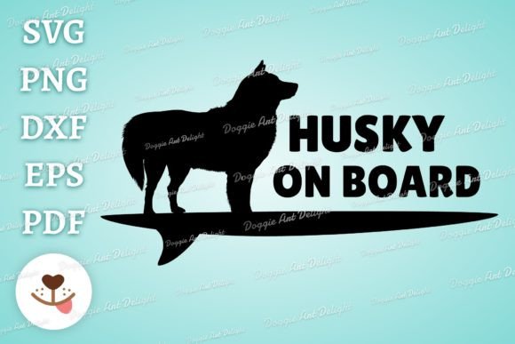 Husky on BOARD Funny Dog Car Decal Svg Graphics and Crafts Review