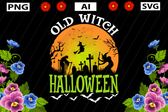 OLD WITCH HALLOWEEN Graphics and Crafts Review