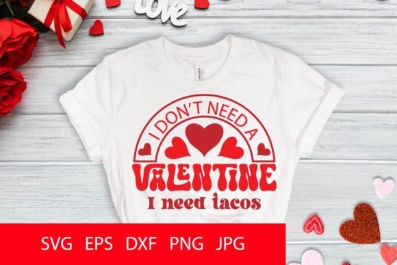Tacos Valentine SVG PNG Graphics Review for Crafts